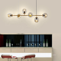 Modern Gold Chandelier Pendant Lighting LED Lights Glass Pendant Lamps